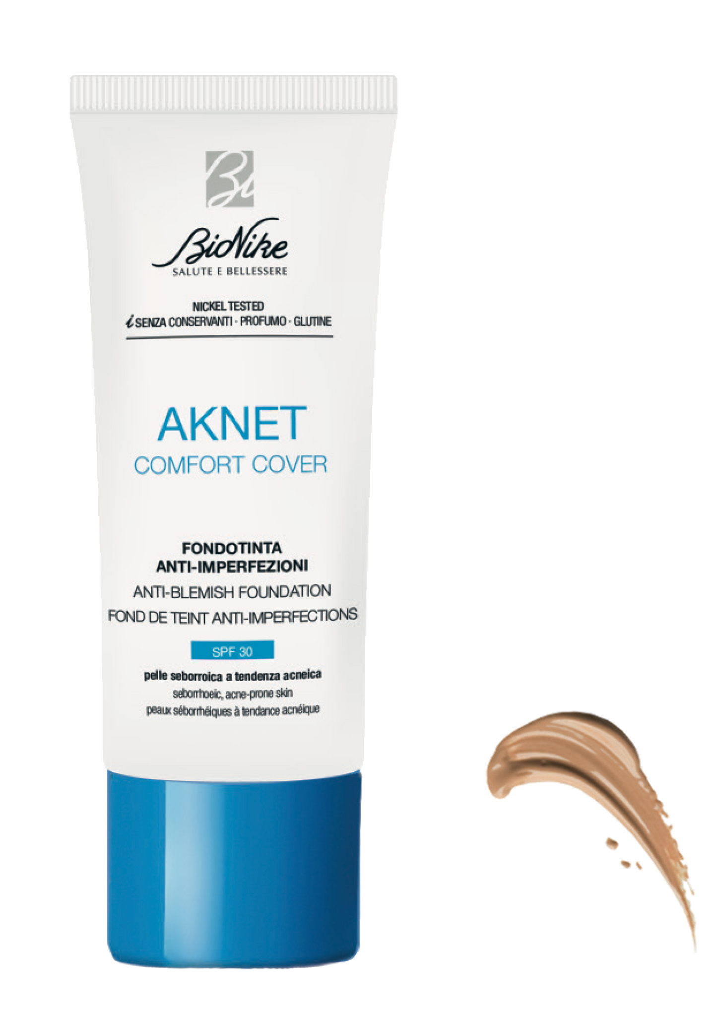 BioNike Aknet Base de Maquillaje Comfort Cover 30ml - Tono 103