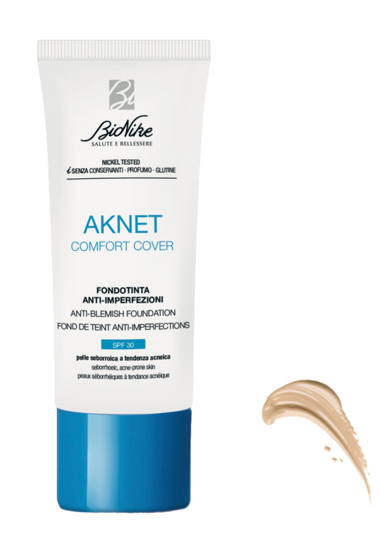 BioNike Aknet Base de Maquillaje Comfort Cover 30ml-  Tono 101