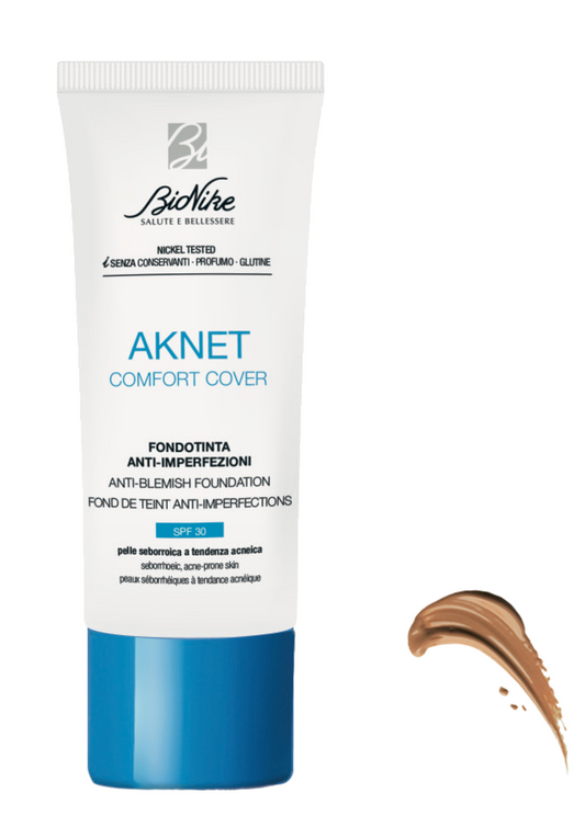 BioNike Aknet Base de Maquillaje Comfort Cover 30ml - Tono 104